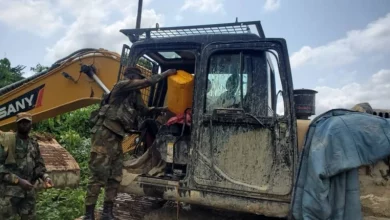 Galamsey: 30 excavators seized, 8 suspects arrested