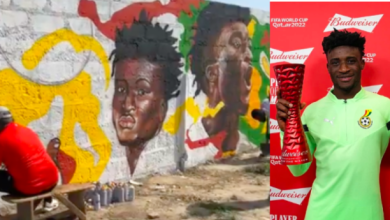 Mohammed Kudus honoured with graffiti painting