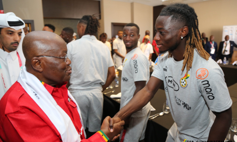 Prez. Akufo-Addo visits Black Stars in Qatar ahead of Portugal opener