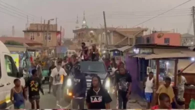 Blacko storms Nima streets with Nigerian superstar Asake (Watch Video)