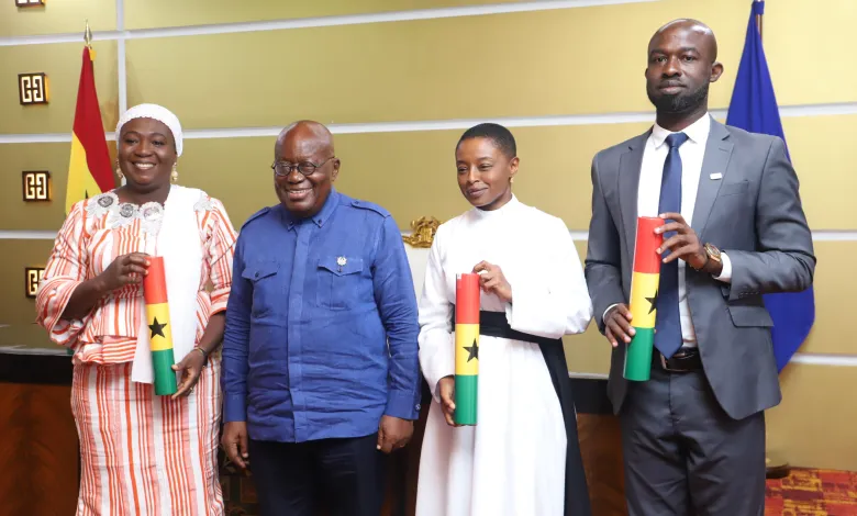 Akufo-Addo swears in 3 new members of the Electoral Commission