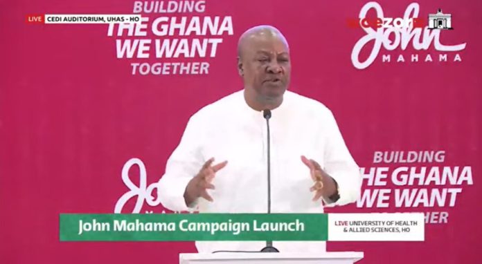 John Mahama begins campaign tour in Ahafo Region