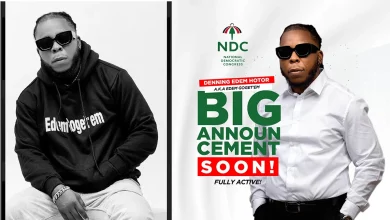 Rapper Edem announces bid to contest on NDC ticket