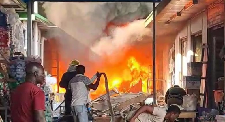 JUST IN: Parts of Kejetia Market on fire