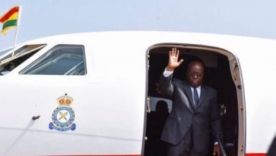 Akufo-Addo flies to South Africa