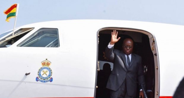 Akufo-Addo flies to South Africa