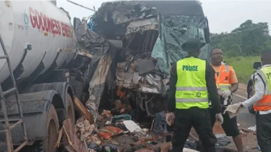 C/R: 15 feared dead, others injured after Yutong bus collided with fuel tanker