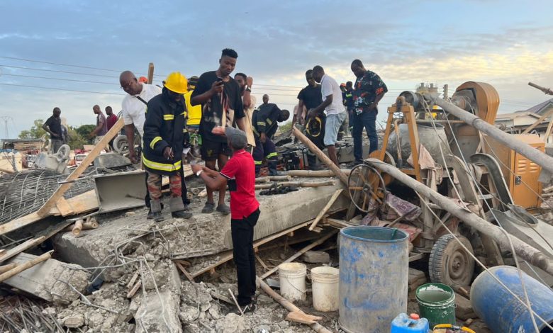 One person trapped in collapsed storey-building at Madina