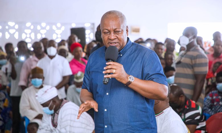 Mahama promises a robust fight against corruption in his next term