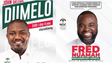 NDC Primaries: Fred Nuamah abandons MP ambition; throws support behind John Dumelo