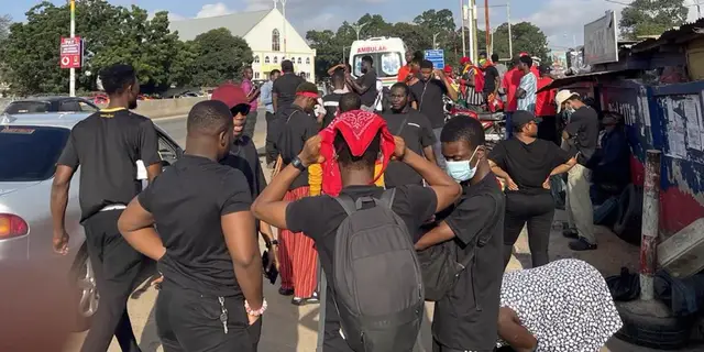 #OccupyJulorbiHouse: John Dumelo, Efia Odo, SDK and others join day 2 protest