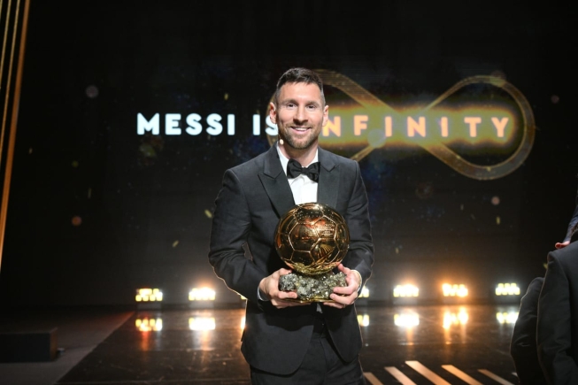 Messi wins Men's Ballon d'Or for 8th time