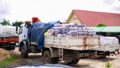 NADMO distributes locked relief items stucked at South Tongu Assembly