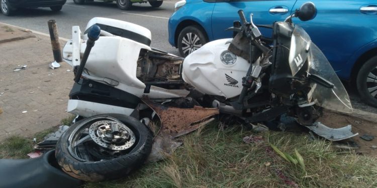 Police dispatch rider involved in accident while escorting VIPs in Kumasi