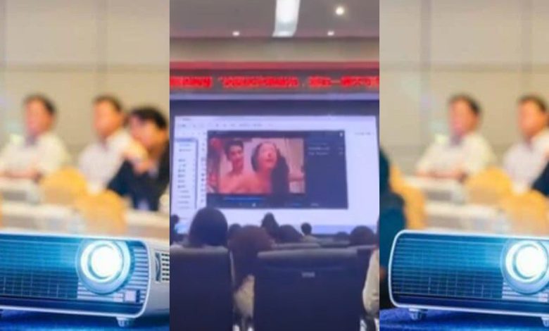 Professor mistakenly projects sex tape on lecture board during lectures (WATCH)