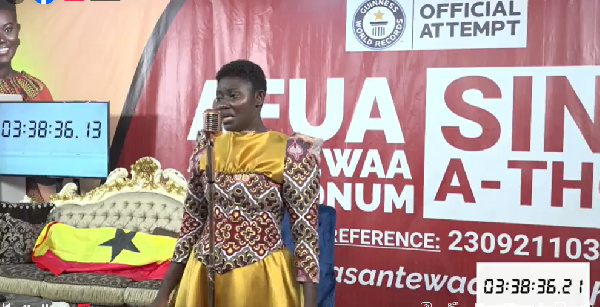 LIVESTREAM: Watch Afua Asantewaa's Guinness World Record Singathon attempt